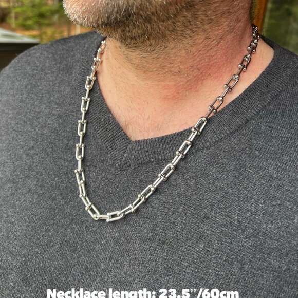 Silver Stainless Steel Necklace Chain - Picture 5 of 7